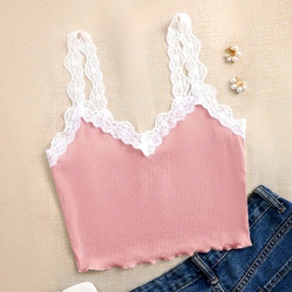 NEW CUTE SOFT LACE TOP